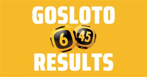 gosloto results 6/45 for today